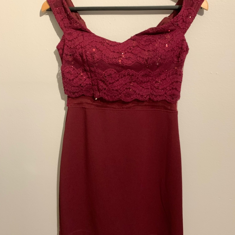 Teeze Me burgandy dress